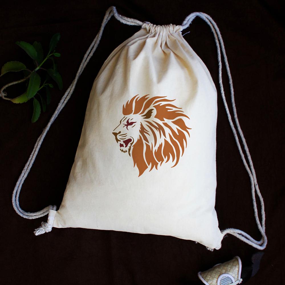 4Pcs 4 Styles PET Hollow Out Drawing Painting Stencils for DIY Scrapbook Photo Album Lion 150x150mm 1pc/style