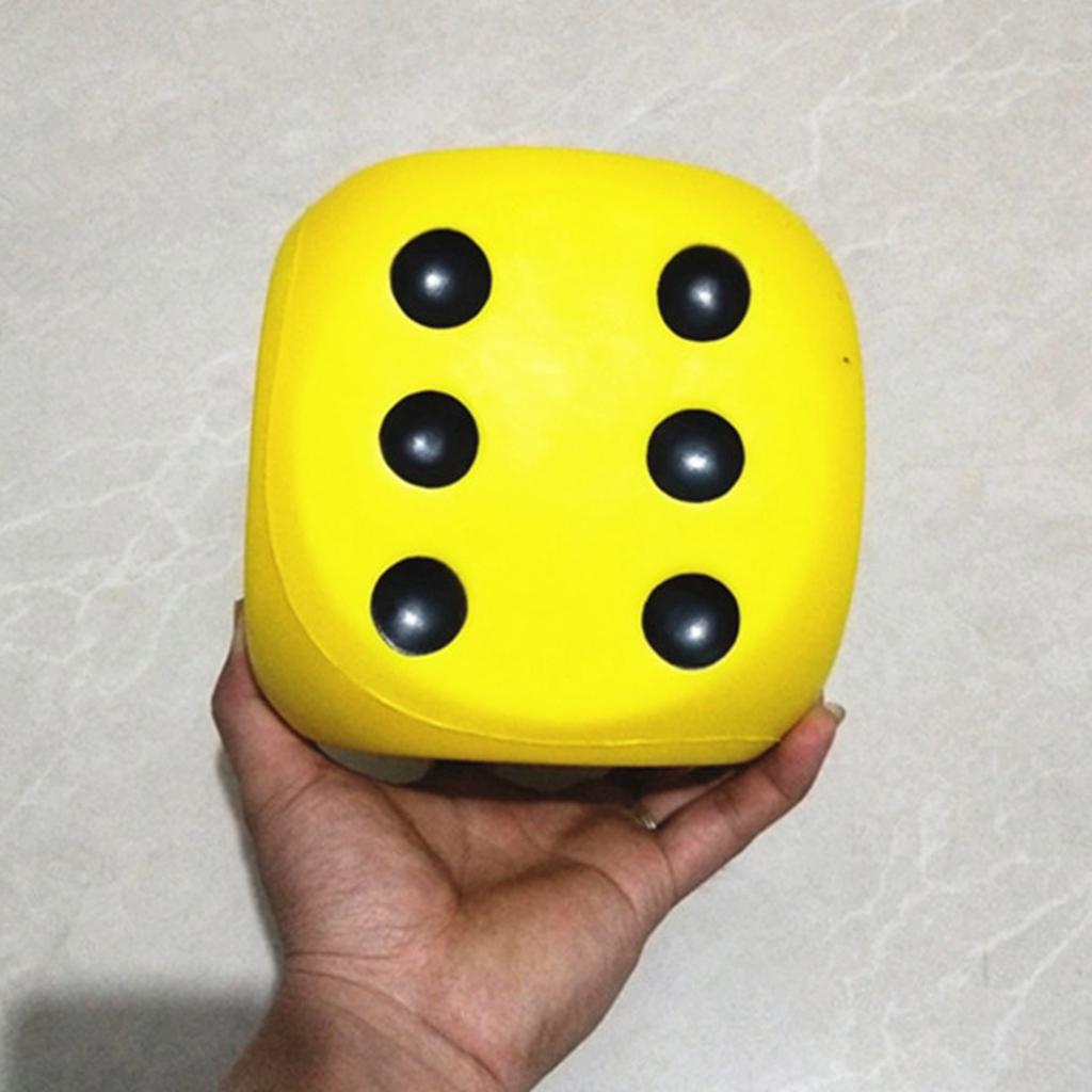 Large Foam Dices Soft Jumbo Dot Dices Learning 6 Sided 6 Inch Foam Dices Giant Dices Educational Toy for Stress Relief