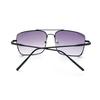 RSINC Unisex Premium Metal Hinges Heavy UV Protected Sunglass | Retro Premium Metal Frame 100% UV Rectangular Dark Black | O