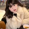 Gradual dye fluffy coat women's winter light feeling girl environmentally friendly fur fox fur coat