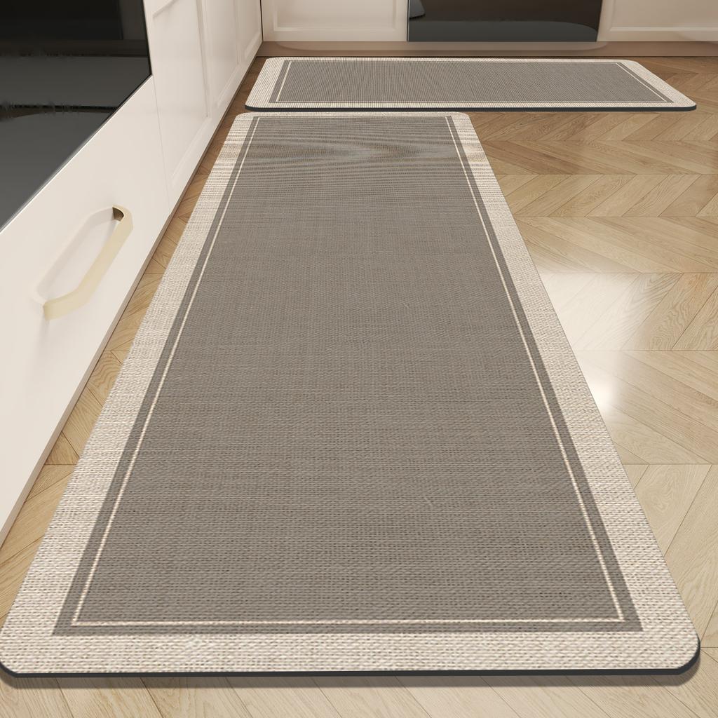 Retro Kitchen Mat Non-Slip Kitchen Rugs Long Area Carpet Absorbent Drying Laundry Rug For Living Room Washable