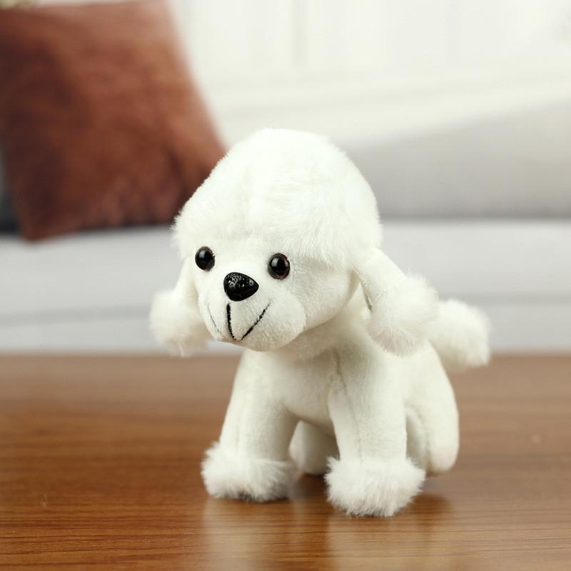 Очаровательная плюшевая игрушка пудель, мини-брелок для ключей в виде собаки, восхитительная кукла-щенок, плюш для игрового автомата