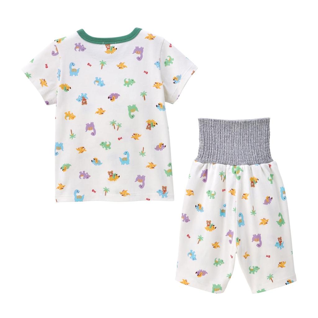 ЖАРКАЯ пижама для мальчиков и [MIKIHOUSE BISCUITS] Девочки с коротким рукавом, для младенцев, детей, детская одежда, многоцветная, 90 см, 70-7329-149