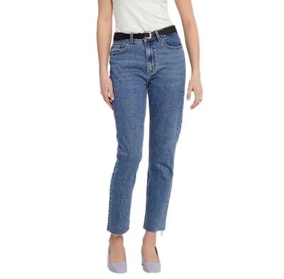 Only Emily Life High Waist Straight Raw Crop Ankle MAE06 джинсы
