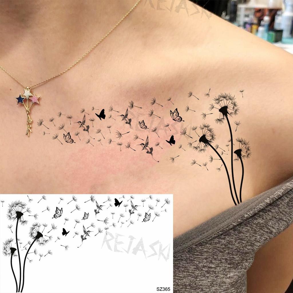Hyacinth Daisy Temporary Tattoos For Women Girl Lavender Peony Fake Tattoo Sticker Daffodil Tulip Wrist Fashion Waterproof Tatoo