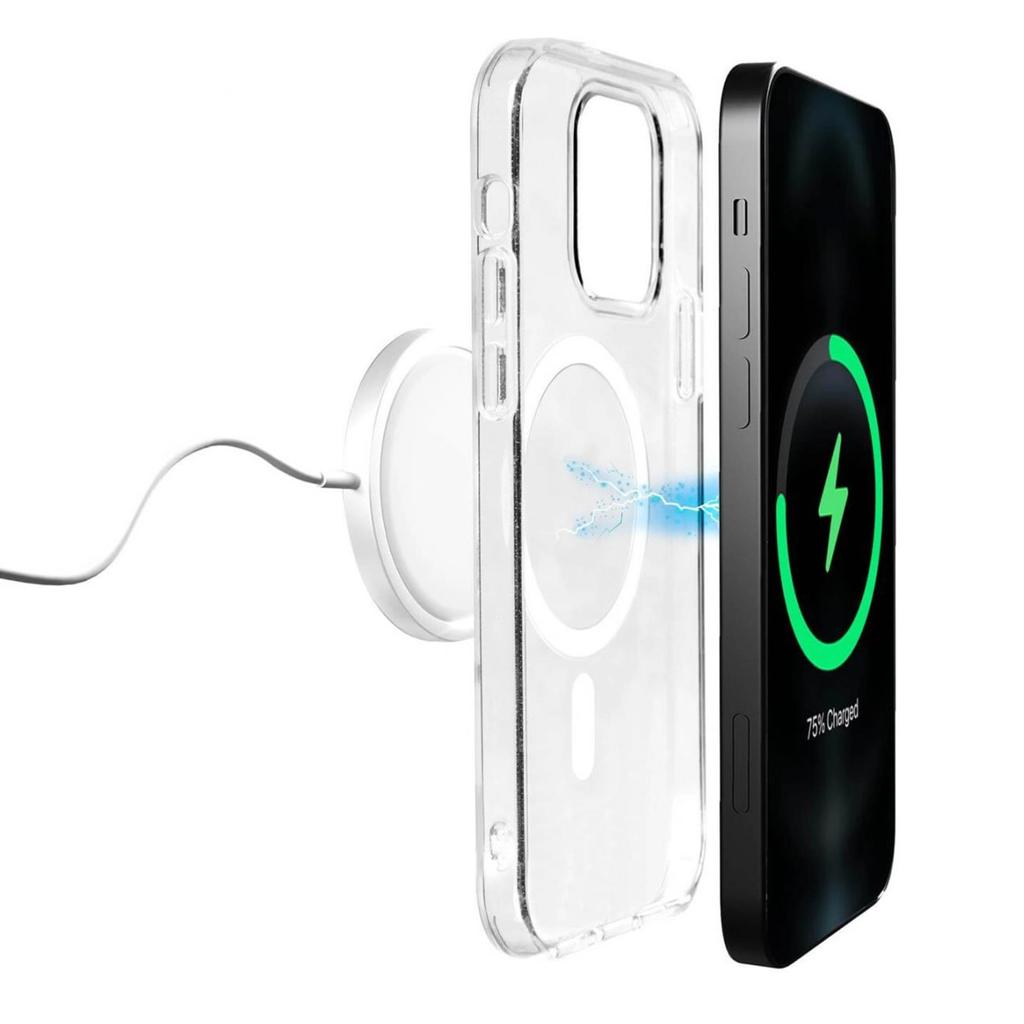 Etui silikonowe Puro Lite Mag MagSafe do iPhone 14 Pro - przezroczyste