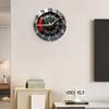Настенные часы 2D Flat Gear, на батарейках, декоративные часы для столовой, домашний декор