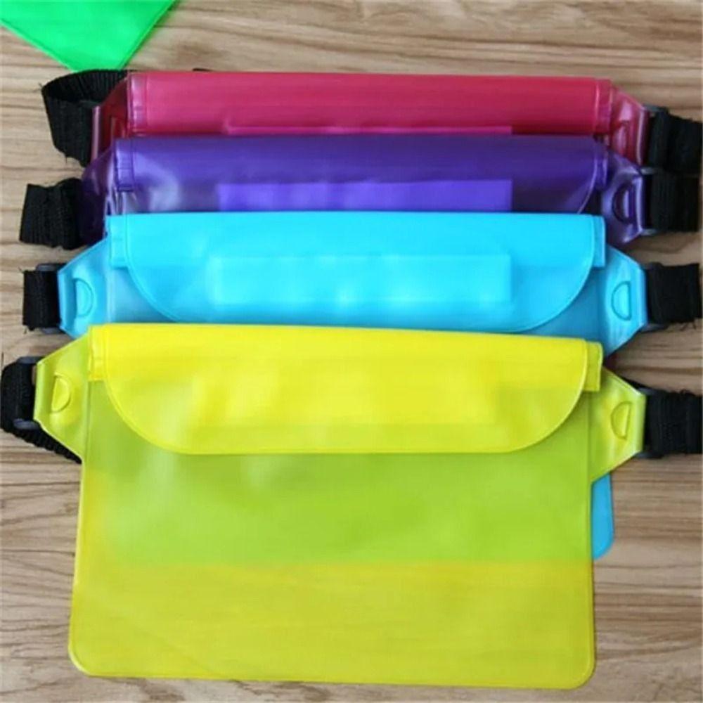 Thicken Waterproof Phone Bag Transparent Swimming Storage Bag Waist Waterproof Bag Diving