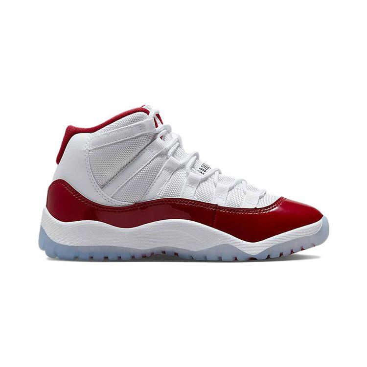 Jordan 11 Ретро PS Белые Varsity Red Детская обувь 378039-116