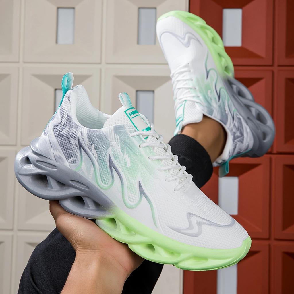 2025 Running Shoes Men Women Lightweight Mesh Breathable Unisex Comfortable Flat Soft Tennis Shoes Summer Lace-up Sneakers Man