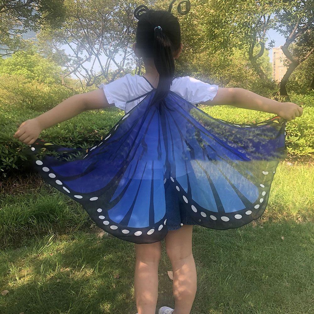 Costume Dress Gilding Sparkling Butterfly Wings Butterfly Wings Cape Shoulder Straps Fairy Wing