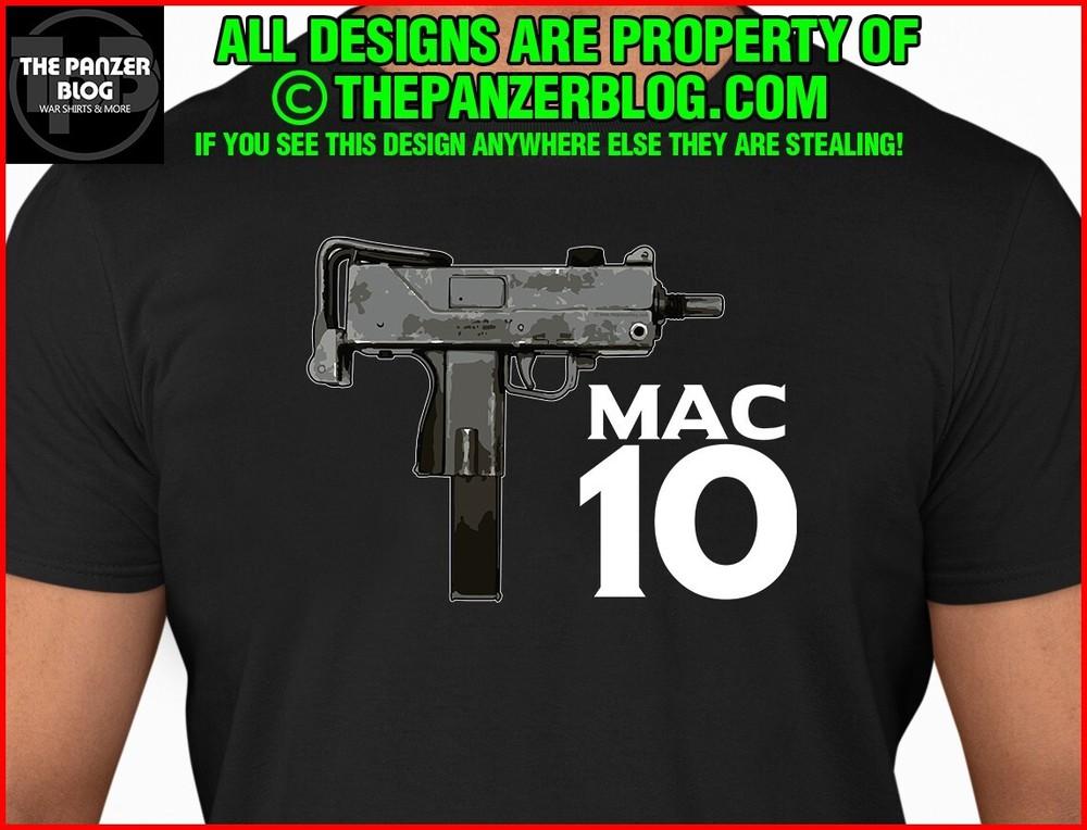 Футболка с изображением пистолета-пулемета MAC-10 Винтовка Унисекс Футболка