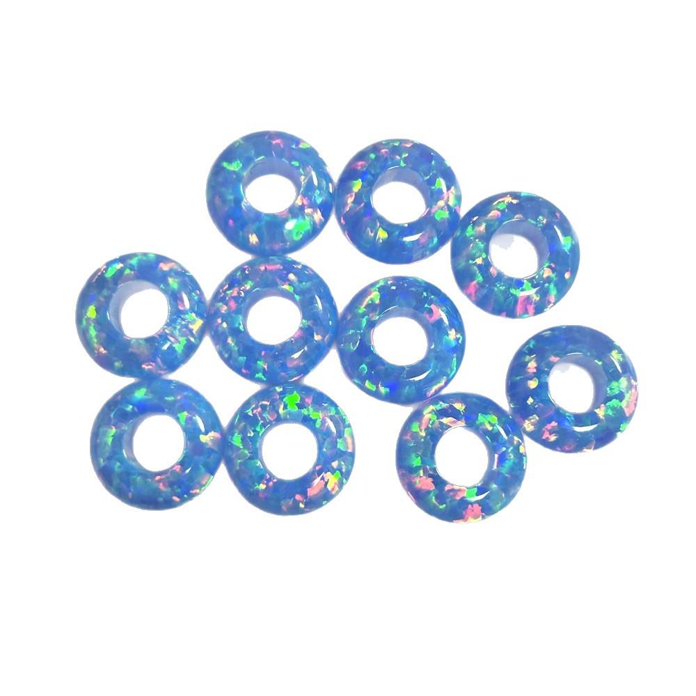 Опал OP532 Гелевый цвет Большое отверстие Синтетический опал Опалит Бусины для DIY Кулона Браслета