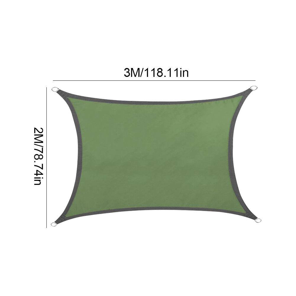 Водонепроницаемый солнцезащитный козырек, парусный навес, треугольный/четырехугольный УФ-блок, солнцезащитный козырек для наружного садового тента, заднего двора, экран конфиденциальности