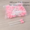 100 Pcs Disposable Oral Care Sponge Swab Tooth Cleaning Mouth Swabs With Stick Sponge Head Cleaning Cleaner Swab