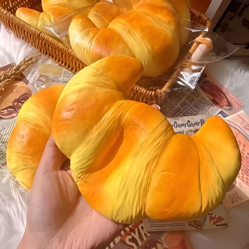 Slow Rising Bread Squishy Toy Hand Relaxing Sensory Fidget Cake Squishy Croissant Children Gift