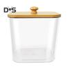 3Pcs Laundry Pods Container Clear Large Capacity Transparent Design Laundry Room Organization Containers with Bamboo Lids