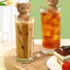 3D Bear Ice Cube Mold Four Grid Silicone Cartoon Bear Candle Mold Diy Handmade Soap Plaster Ice Cube Maker Party Wedding Mold