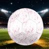 1pc Pink Floral Size 5 Soccer Ball Professional Match Training Football Indoor &Outdoor Sports Ball Lightweight Durable c65139