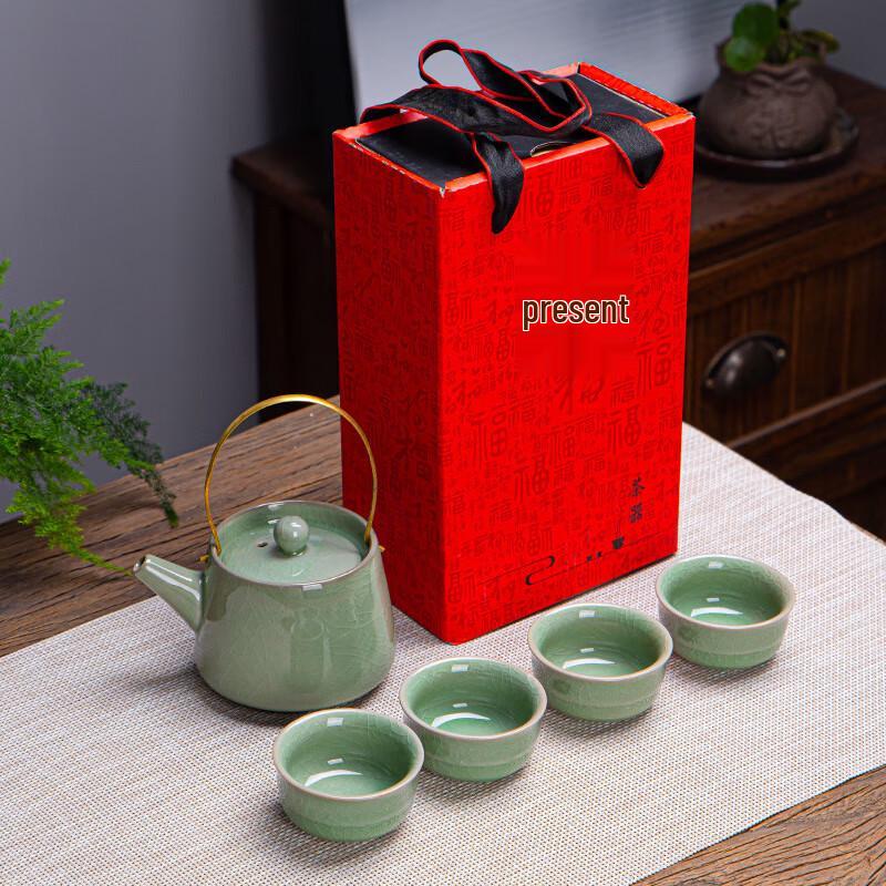 Ge Kiln Ru Kiln Ceramic Tea Set Gift Box