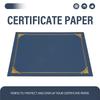 Хорошие - 25 штук Держателей для сертификатов, Держателей для дипломов, Обложки для сертификатов с золотой фольгированной рамкой, Синие, Для формата Letter 8,5x11 дюймов