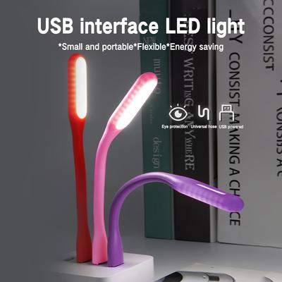 Портативная USB-лампа, светодиодная настольная лампа для портативного компьютера, ноутбука, гибкий ночник, гибкие лампы для чтения книг, мини-лампы для чтения книг