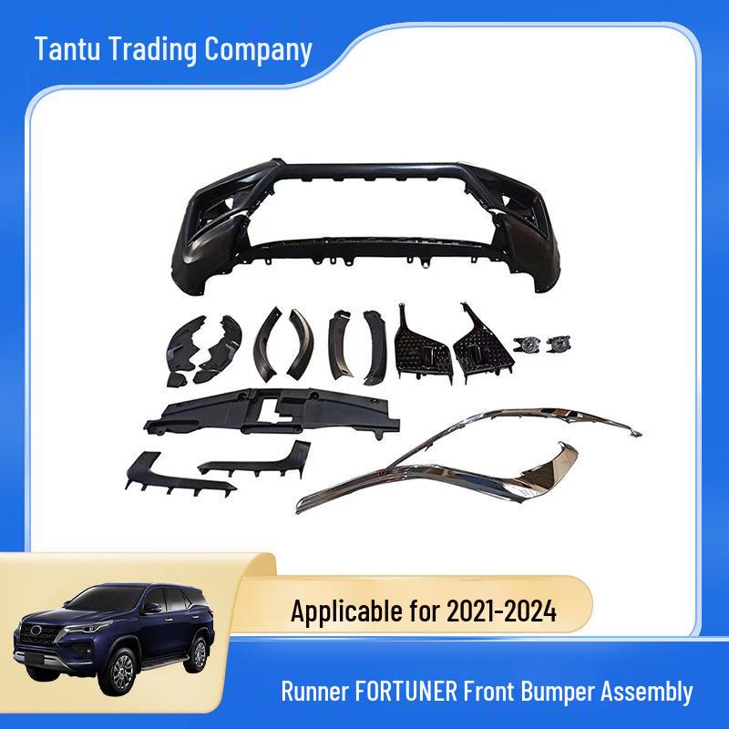 Совместимо с передним бампером в сборе для Fortuner и Runner Traveler 2021-2024 годов.