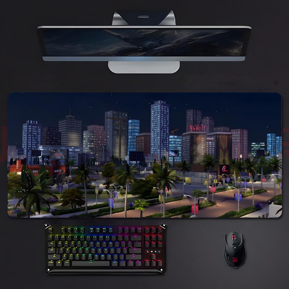 Fun Creative Game SSimcity Mouse Pad Mousepad Large Gaming Lockedge Thickened Pc Table Desk Mat