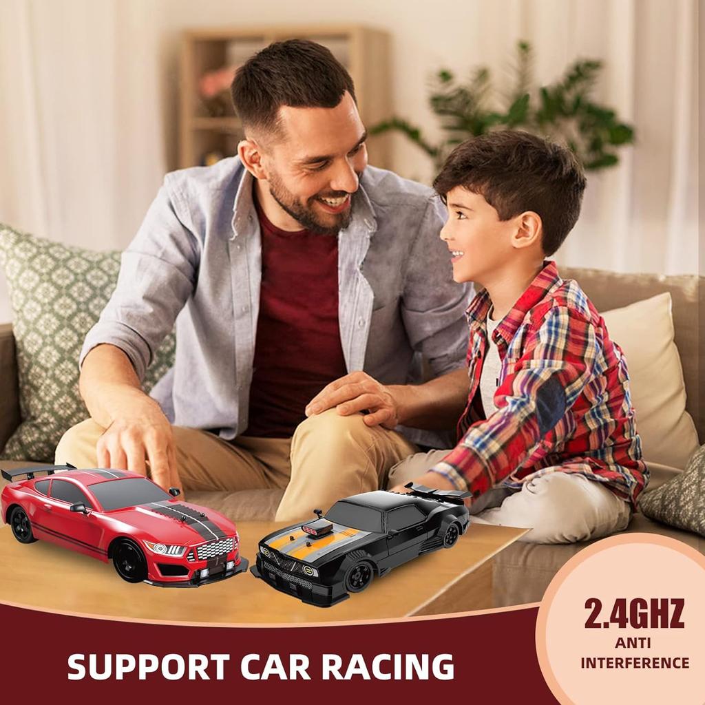 Автомобиль с дистанционным управлением 1/16, 2,4 ГГц, 4WD, RC, дрифтерный автомобиль, перезаряжаемый, 18 км/ч, высокоскоростные радиоуправляемые автомобили, гоночный автомобиль с распылителем, крутые огни