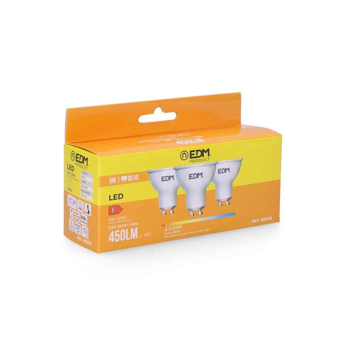 Лот из 3-х светодиодных ламп GU10 5W Dic