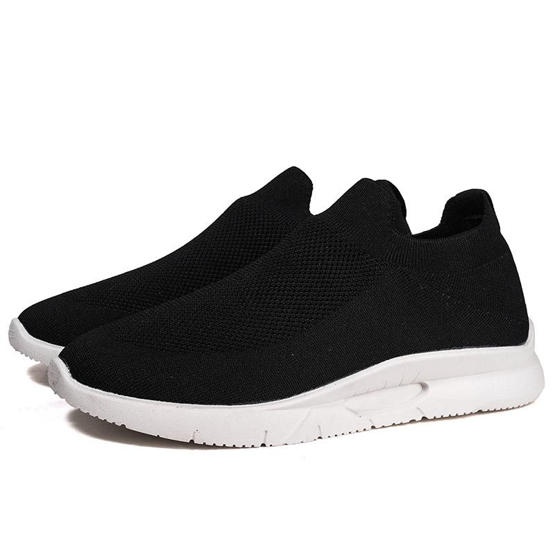 Модная летняя мужская повседневная обувь, универсальная, сетчатая, дышащая, теннисная, спортивная, без застежек, легкая, мужская, тканевая обувь