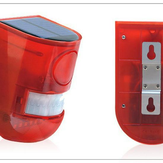 Солнечный сигнальный фонарь с датчиком движения человека для охраны фермы