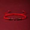 Киноварь Пиксю Плетение Ручная Веревка Счастливая Красная Нить Браслет Для Женщин Мужчин Ювелирные Изделия Аксессуары