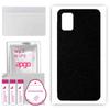 apgo Protective Skin Sticker for the Back Compatible with Samsung Galaxy A51 5G, Wrap Film, Foil, Vinyl - Pattern Matte Black