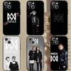 M-Marcus and M-Martinus Чехол для телефона для Apple iPhone 15,14,13,12,11,XS,XR,X,8,7,Pro,Max,Plus,mini Силиконовый Черный Чехол