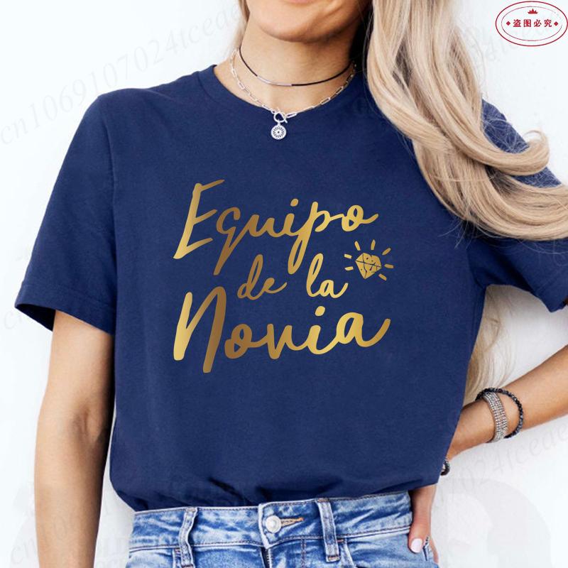 Spanish Woman Bachelorette Hen Party T Shirt Girl Team Bride T-Shirt Woman Single Farewell Blouses Funny Bridal Wedding Tees