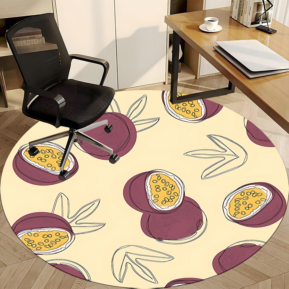 1pc Passionfruit Chair Carpet for Office, Perfect for Office, Holiday Party Decoration Choice yy260314070