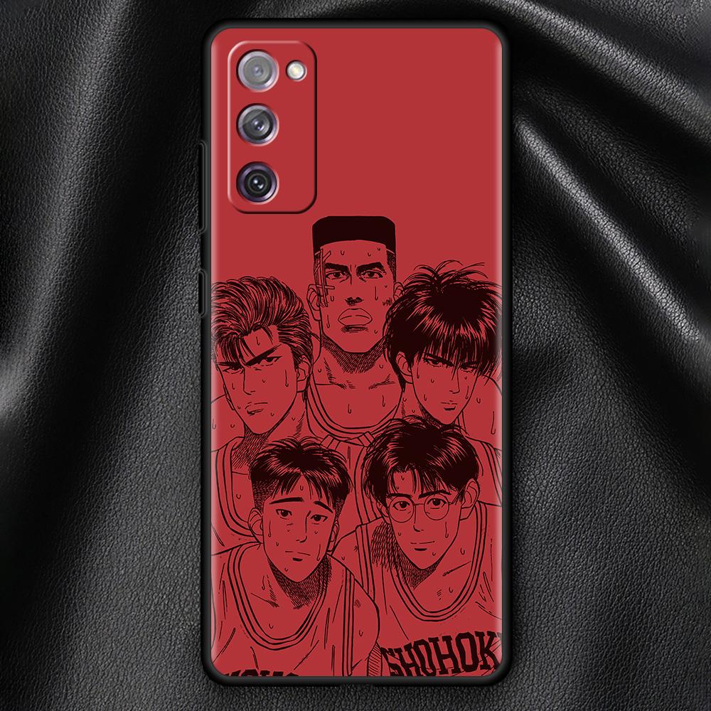 Мягкий черный чехол с рисунком аниме SLAM DUNK для Samsung Galaxy S21 Ultra S20 FE S10 Plus S10e S9 S8 S7 M51 M31, силиконовый чехол для телефона