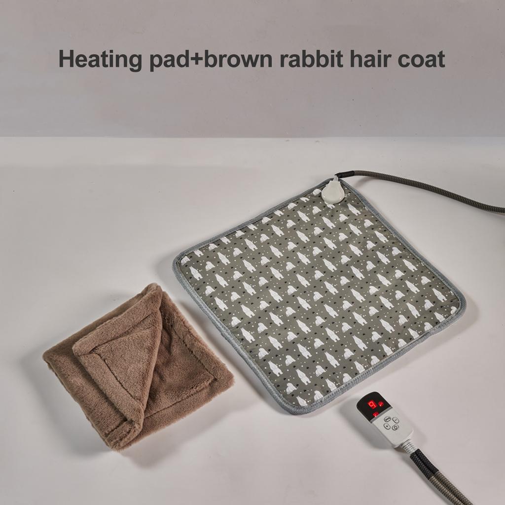 Электрическое одеяло для питомцев Водостойкое Регулировка температуры 9 режимов Устойчивая к жеванию Грелка для питомцев