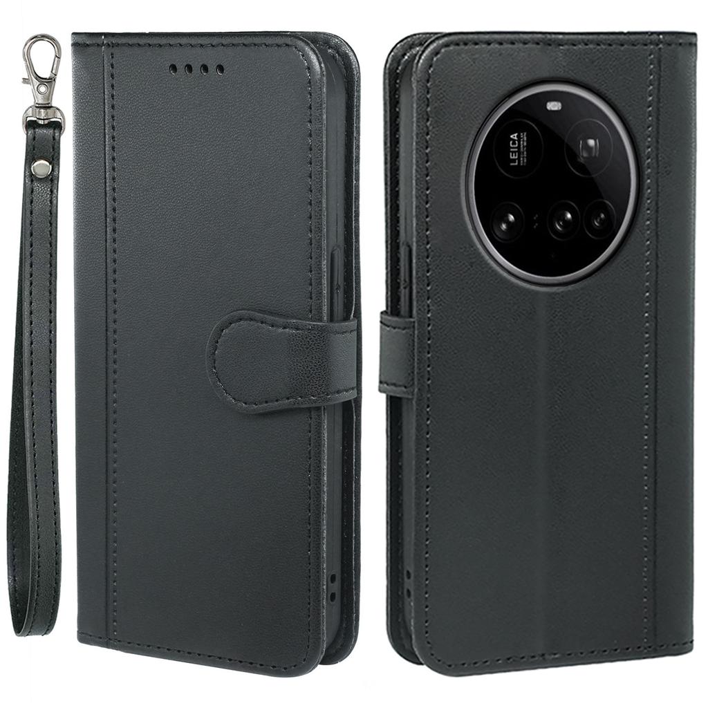 For Xiaomi 15 Ultra Wallet Case Magnetic Snap Leather Phone Cover with Strap