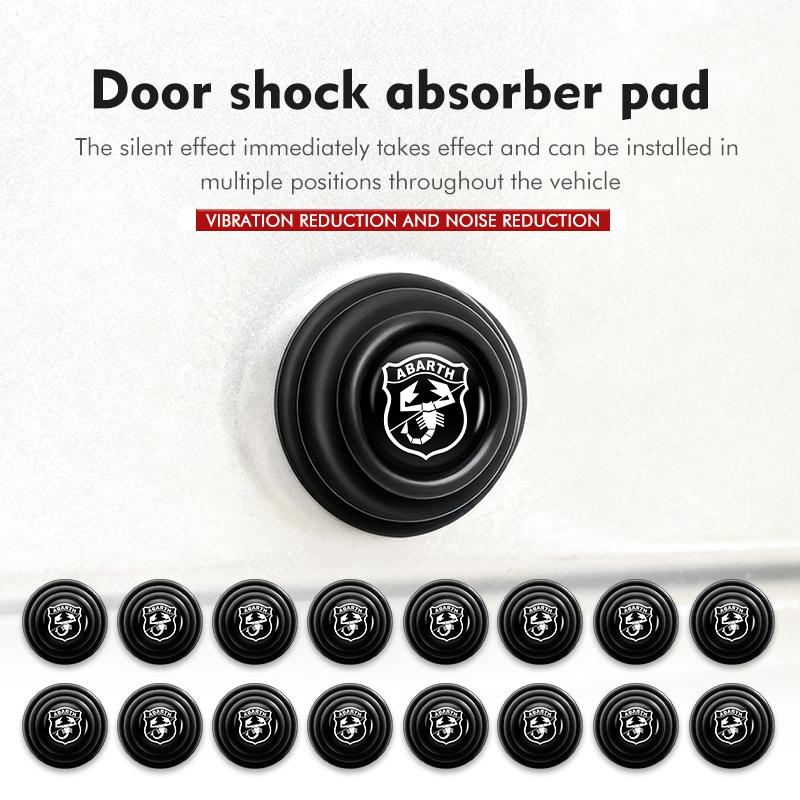 For Abarth Car Door Shock Absorber Pad Anti Collision Silent Buffer Sticker FIAT 500 FR Doblo Ducato Freemont Idea Stilo V2