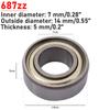 Ball Bearings 687zz 6900zz 625zz 685zz 608zz 623zz 626zz 688zz Deep Groove Miniature Bearings For Scooter 3D Printers Bearings