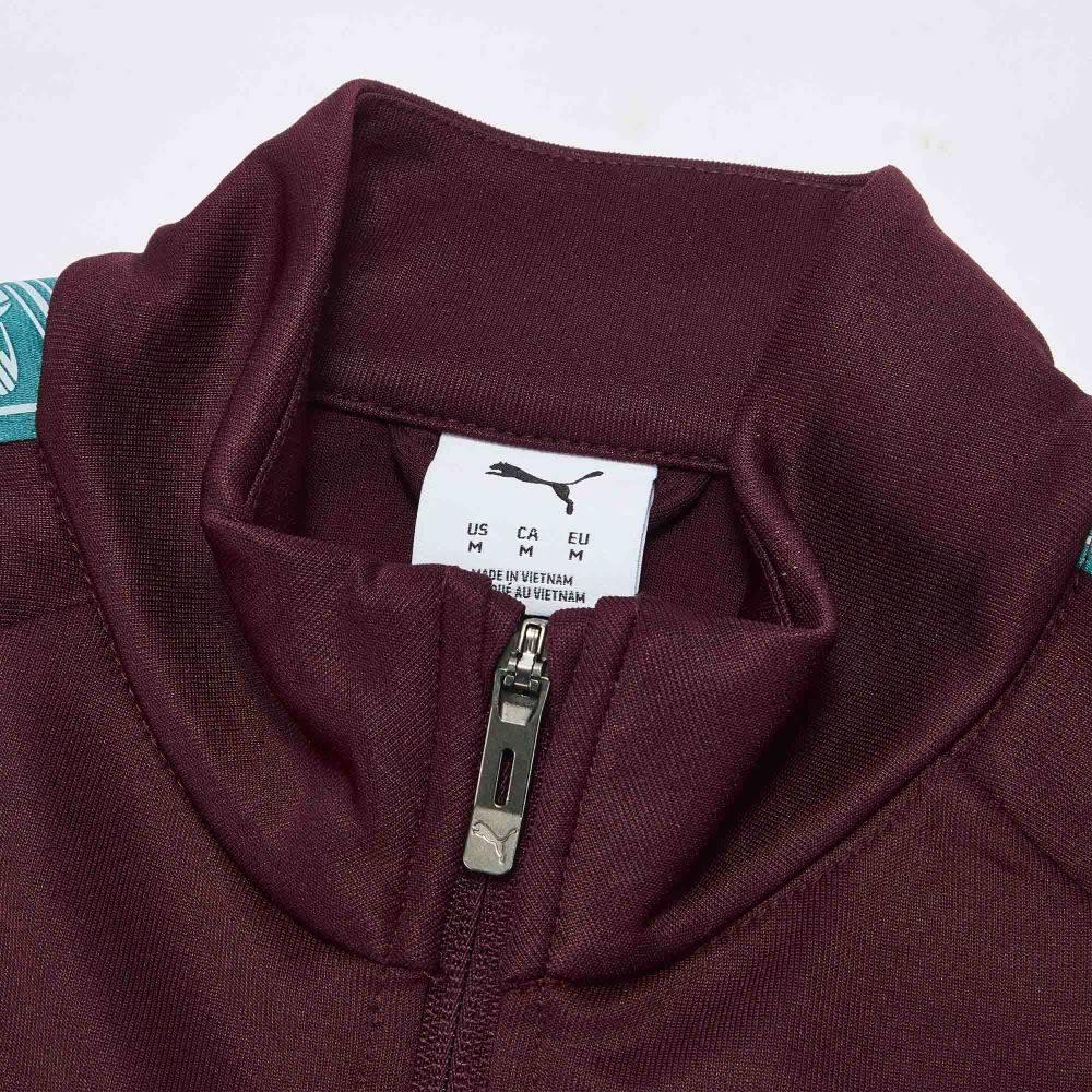 Puma Мужская футболка с длинным рукавом на молнии, влагоотводящая, приталенная, для сборной Португалии, топ 784833-24