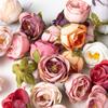 20/40pcs Artificial Flowers Silk Rose Colorful Room Home Garden Wedding Bridal Bouquet Garland Festival Gifts Box Fillers Decor