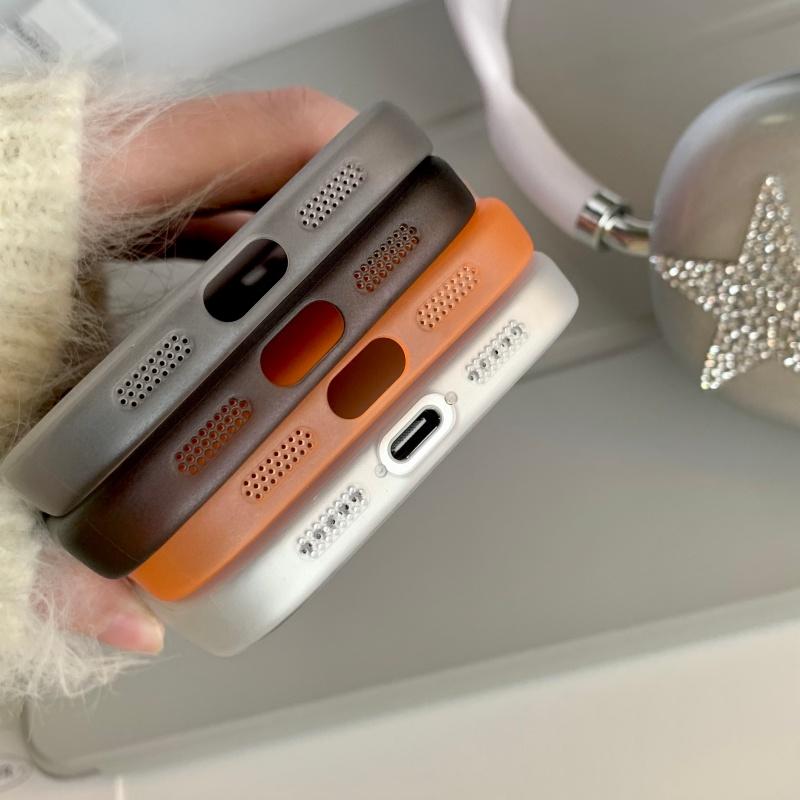 Оригинальный УЛЬТРАТОНКИЙ Чехол для Телефона для iPhone 17 Air 16 15 14 13 Pro Max Plus Матовый Охлаждающий Ударопрочный Броня Прозрачный Тонкий Задний Чехол