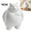 Customizable Bear Figure for Kids Chubby Figurine, 3D Printed DIY Paintable Fat Handmade Art Gift Friends Statue, Cute Minimalist Desktop Ornament,