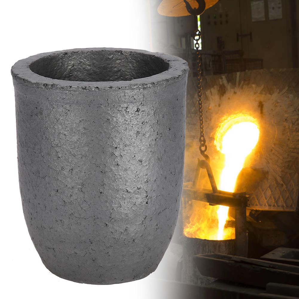 8Kg Cup Shape Silicon Carbide Graphite Furnace Casting Crucible Melting Tool