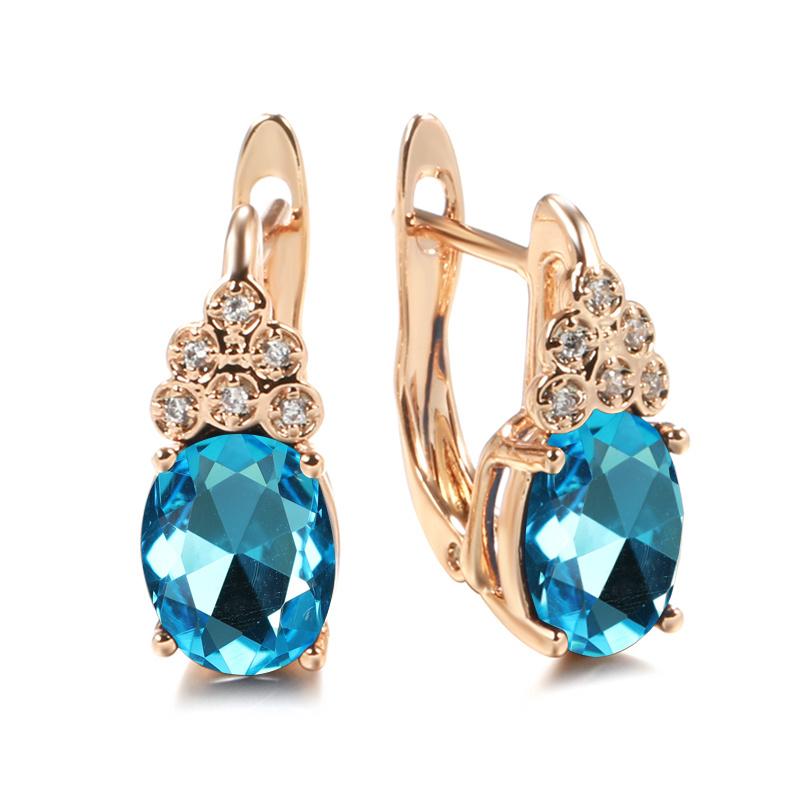 Серьги овальной огранки, белые, синие, многоцветные, фиолетовые, с цирконием, серьги с полной инкрустацией для женщин, свадебные украшения, висячие аксессуары, подарок на день Святого Валентина