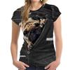 Летние женские футболки с винтажным принтом и графикой собак, 3D-футболки, женские топы 2022 года, футболка с круглым вырезом в стиле Харадзюку, повседневная одежда больших размеров