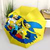 The Simpsons Family Portrait Print Umbrella: Automatic Opening and Closing, Foldable Design, 8 Rib Iron Frame, Perfect Gift for Fans, Travel